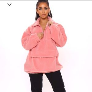 Fashion Nova Oversized Teddy Jacket